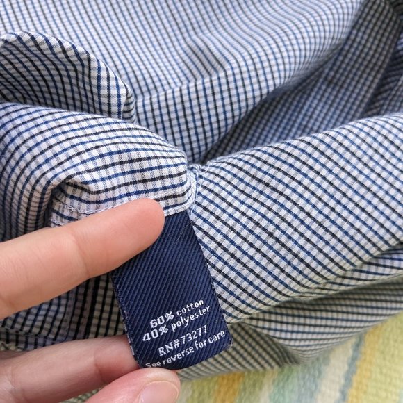 ⭐ Croft & Barrow Easy Care Classic Fit plaid dress shirt size 16.5 34/35 - Picture 8 of 8